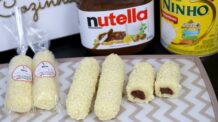 Receita TUBETES DE LEITE NINHO COM NUTELLA